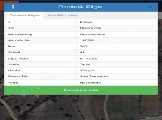 REALITY EMLAKTAN KONYA DEREBUCAK GENCEK TE 8.172.89 M2 SATILIK TARLA