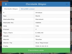 SERİK SARIABALI.DA SATILIK ARSA