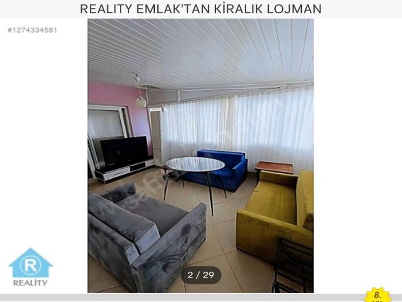 REALITY EMLAKTAN KİRALIK LOJMAN