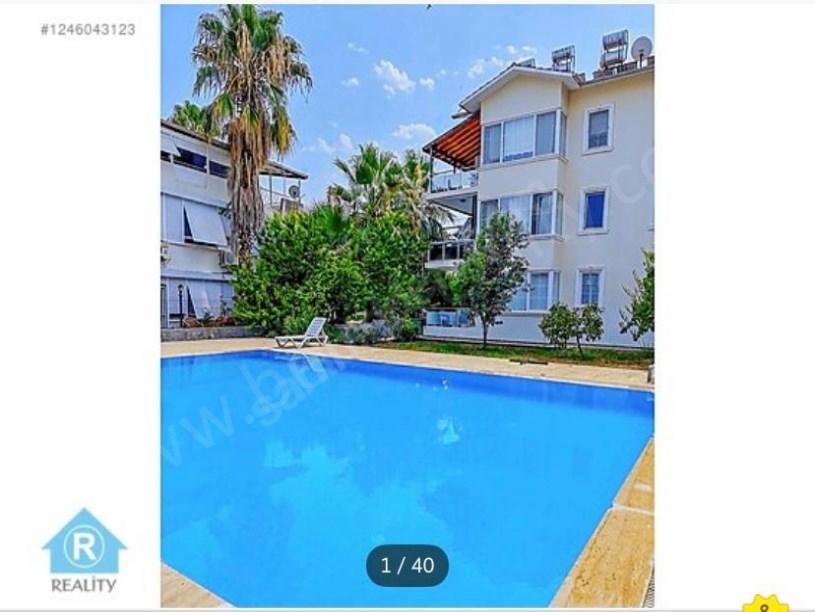 BELEK ÇARŞIDA HAVUZLU SİTE İÇERİSİNDE EŞYALI KİRALIK DAİRE