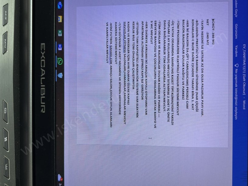 site içinde satılık daire