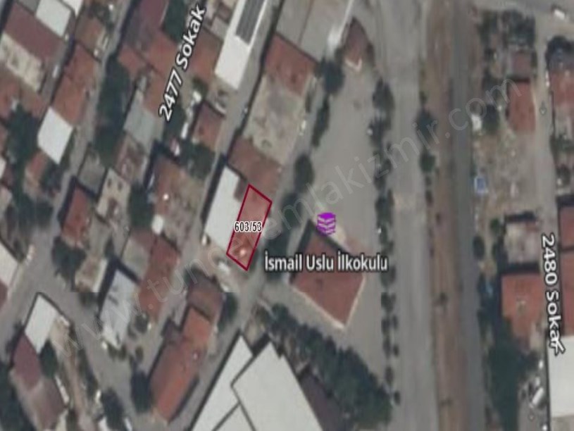 DENİZLİ MERKEZEFENDİ MAH. ÜZERİNDE 2 KATLI EVİ OLAN 207 m2 SANAYİ İMARLI KÖŞE BAŞI ARSA SATILIK