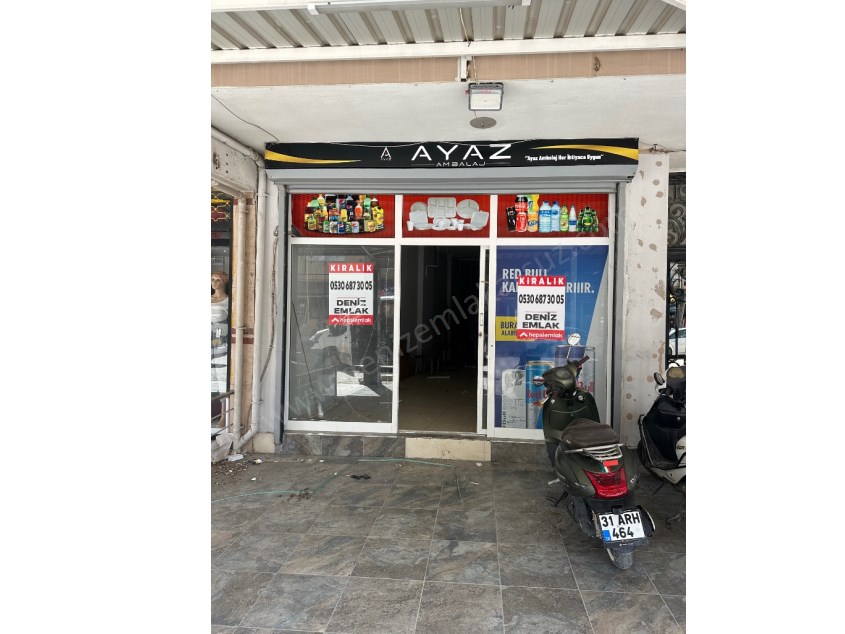 ARSUZ karaağaç Şark konak Mahallesi’nde ARSUZ yoluna sıfır her işe uygun kiralık 65 metre² dükkan