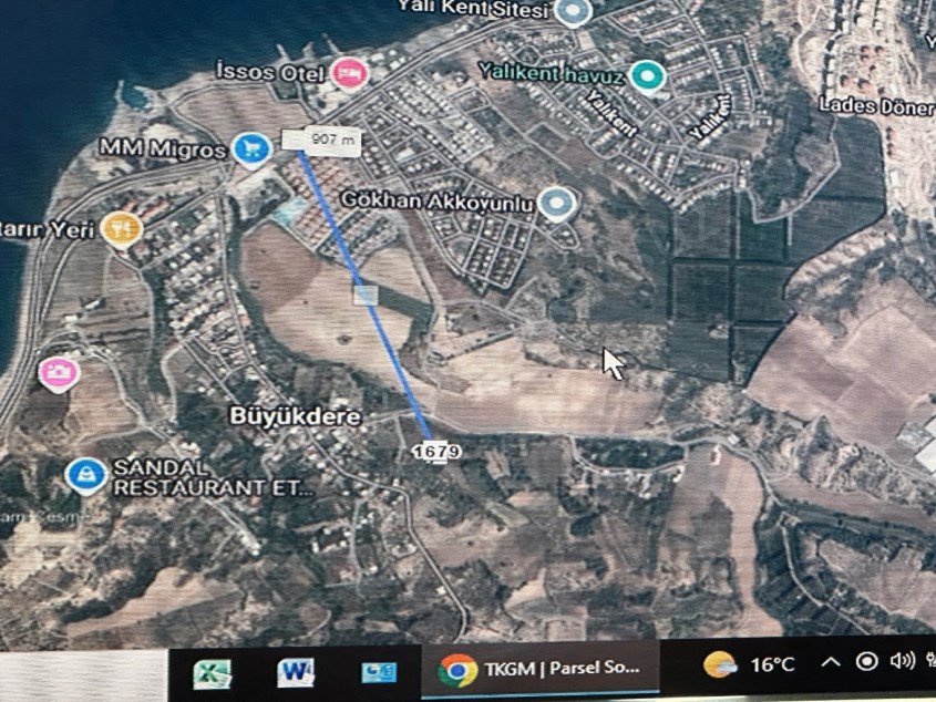 ARSUZ Büyükdere Mahallesi’nde denizden 800 metre içeride satılık 427 metre² arsa