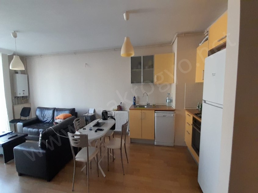 KONSEPT DE HAVUZ MANZARALI SATILIK 1+1 EŞYALI DAİRE