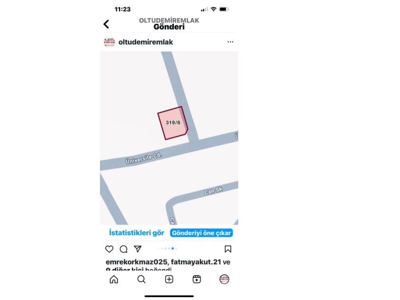 GÜLLÜK KOPARATİFLERİ ARKASINDA SATILIK 5 KAT İMARLI ARSA