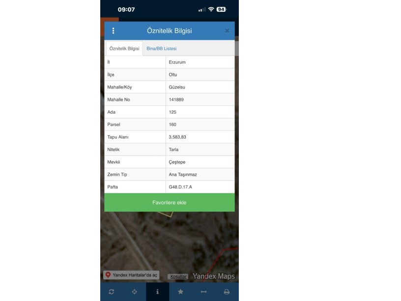 OLTU GÜZELSU MAH. ARSA İÇİNDE TEK KATLI EV VE 2 ADET SATILIK YAZLIK BAHÇE