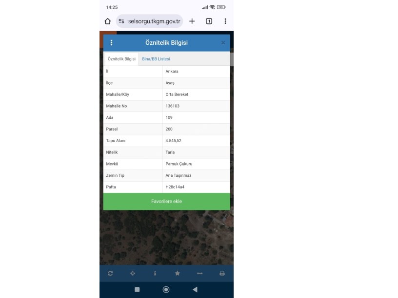 AYAŞ ORTA BEREKET DE SATILIK TARLA