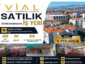 VİAL  İzmir Bornova Evka 3 Site İçerisinde 2 Adet Satılık Dükkan