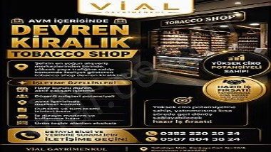 VİAL   Avm İçerisinde Devren Kiralık Tobacco Shop