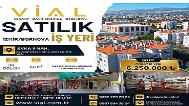 VİAL  İzmir Bornova Evka 3 Site İçerisinde 2 Adet Satılık Dükkan
