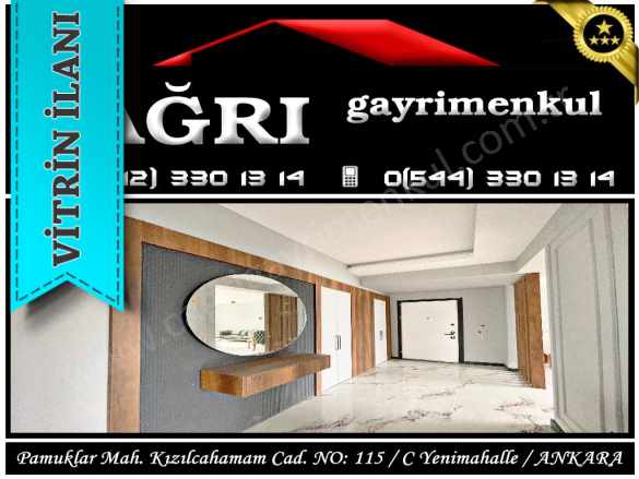 Yenimahalle Aşağı Yahyalar Mah Çamaşır Odalı Giyinme 4+1 A Kalite Ler Satılık Daire