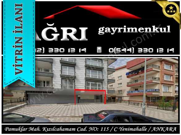 Çağrı Emlak Fırsat Yatırımlık Hazır Kiracılı 60M² Satılık Dükkan 1+1 Keçiören Yükseltepe Mah