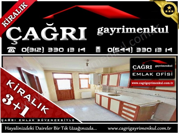 Güventepe Mah. Yenimahalle Kiralık Daire |  3+1 Oda | 110M2 Aylık 20.000Tl | 1. Kat | Kombi | 1 Banyo | 1 Yatak Odası Resim-1