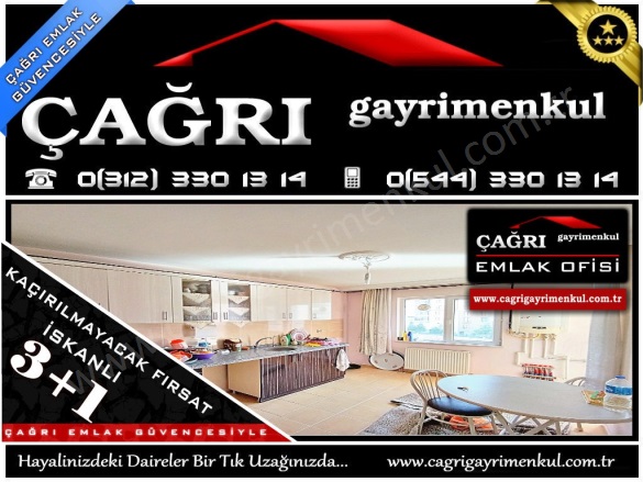 Kaletepe Mah. Yenimahalle Satılık Daire |  3+1 Oda | 160M2 5.150.000Tl  Krediye Uygun  | 4. Kat | Kombi | 1 Banyo | 1 Yatak Odası Resim-1