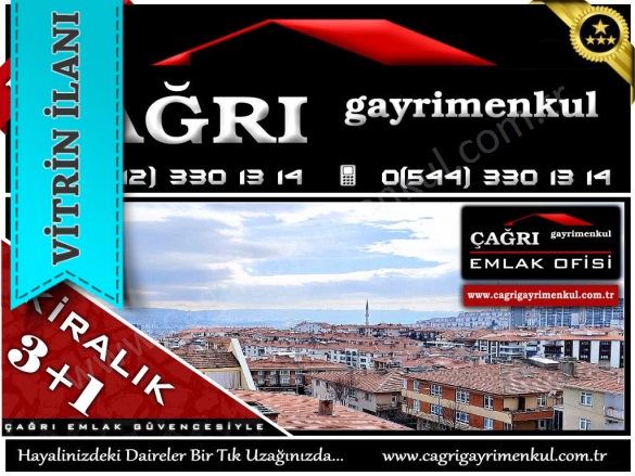 Ayvalı Mah. Keçiören Kiralık Daire |  3+1 Oda | 110M2 Aylık 26.000Tl | 3. Kat | Kombi | 1 Banyo | 1 Yatak Odası Resim-1