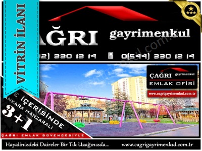 Kesintisiz Ankara Manzaralı Site İçinde Konforlu Yaşam Çağrıdan 3+1 Satılık Daire Yenimahalle Kayalar Mah