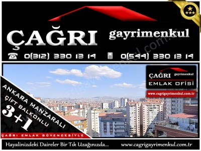 Bölgede Tek ! Ankara Manzaralı Çift Banyolu 3+1 + Kiler Çağrıda Satılık Daire Yenimahalle Pamuklar Mah