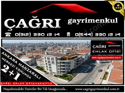 Lokasyon Şampiyonu Ankara Manzaralı Asansörlü Modern Tasarım 2+1 Satılık Daire Yenimahalle Çarşı