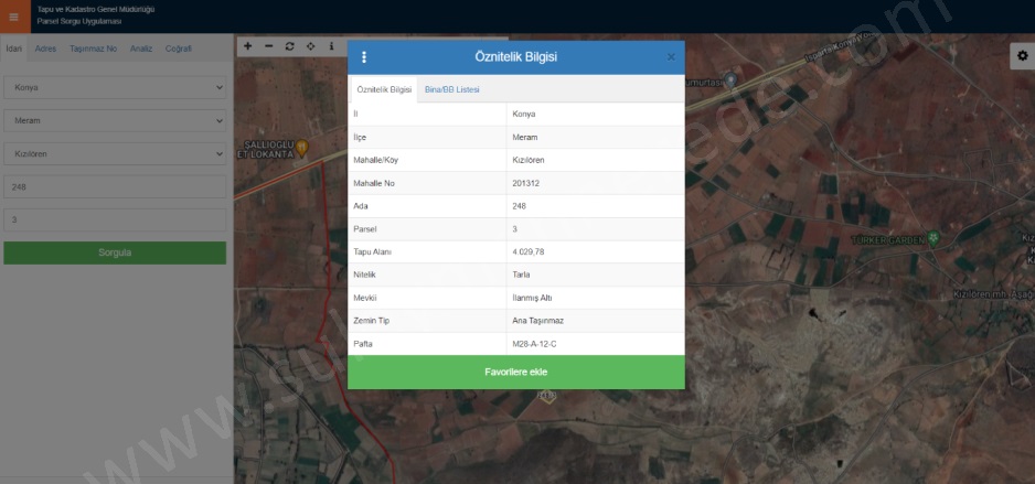 Kızılören Konya Satılık Tarla |  3800M2 700.000Tl Resim-4