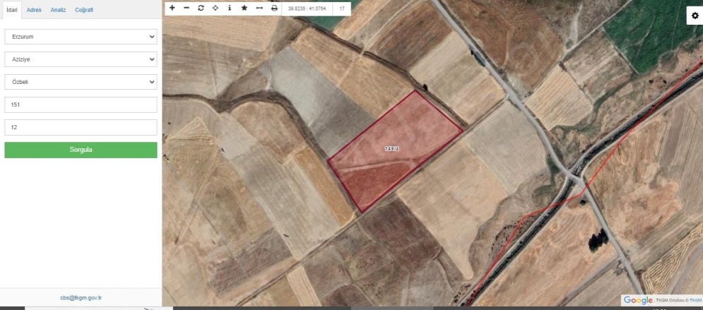 Dadaşkent Aziziye Satılık Tarla | 2.689.000Tl Resim-4