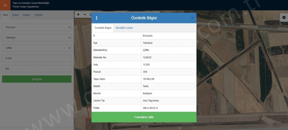 Çiftlik Yakutiye Satılık Tarla | 840.000Tl Resim-3