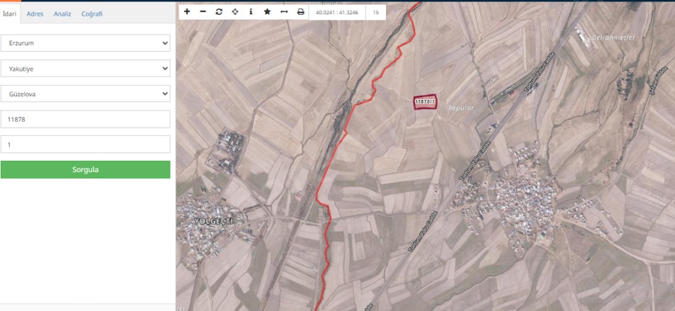 Köyler Yakutiye Satılık Tarla | 4.156.000Tl Resim-1