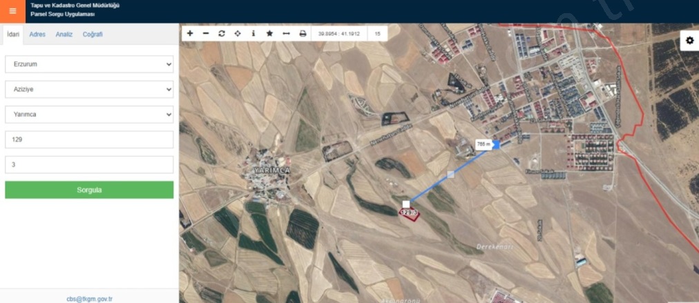 Dadaşkent Aziziye Satılık Tarla | 12.000.000Tl Resim-2