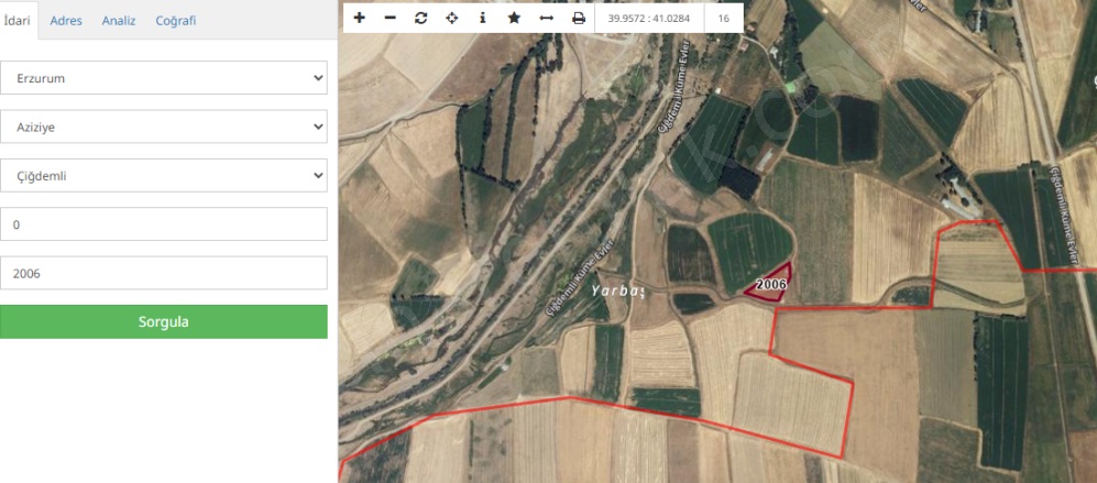 Dadaşkent Aziziye Satılık Tarla | 1.800.000Tl Resim-3