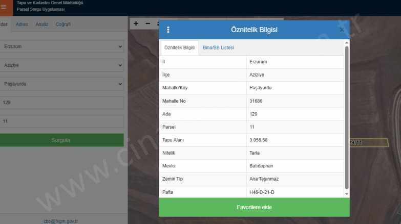 Paşayurdunda Yolun Hemen Yanında Satılık Tarla Çınardan ilan No: 5101 Aziziye Dadaşkent