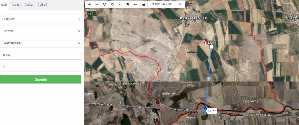 Aziziye Kahramanlarda Satılık Tarla Lar Çınardan ilan No: 5139 Dadaşkent