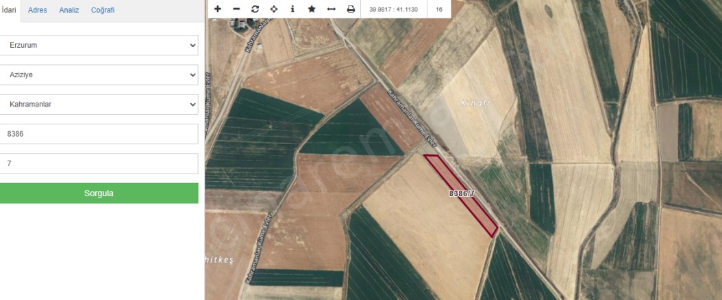 Dadaşkent Aziziye Satılık Tarla | 177.000Tl Resim-3