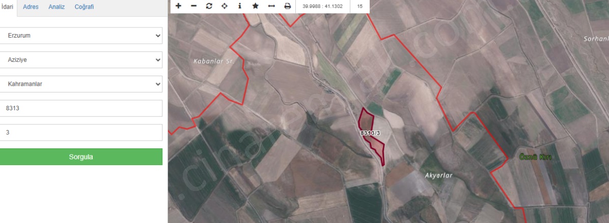 Dadaşkent Aziziye Satılık Tarla | 502.000Tl Resim-2