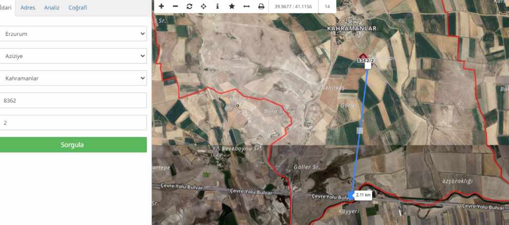 Aziziye Kahramanlarda Yolun Hemen Yanında Satılık Tarla Çınardan ilan No: 5147 Dadaşkent