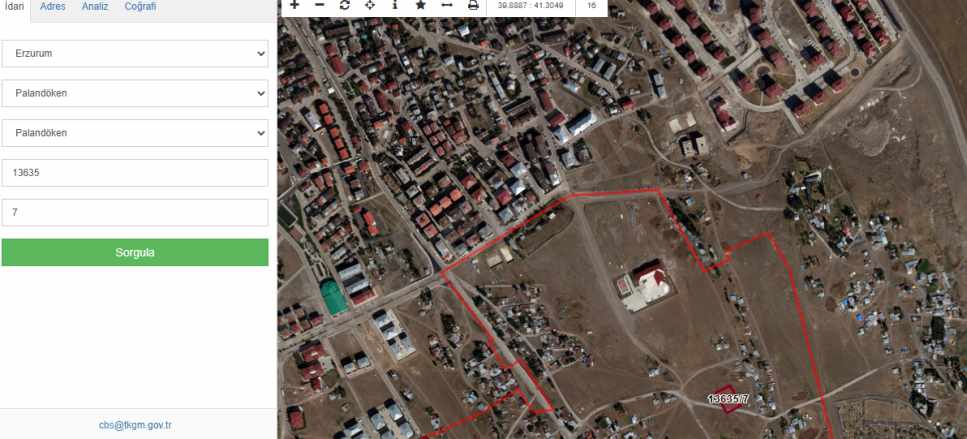 A Gazide Tokilerin Yukarısında Satılık Arsa Çok Kat imarlı Çınardan ilan No: 5200 Palandöken Abdurrahman Gazi