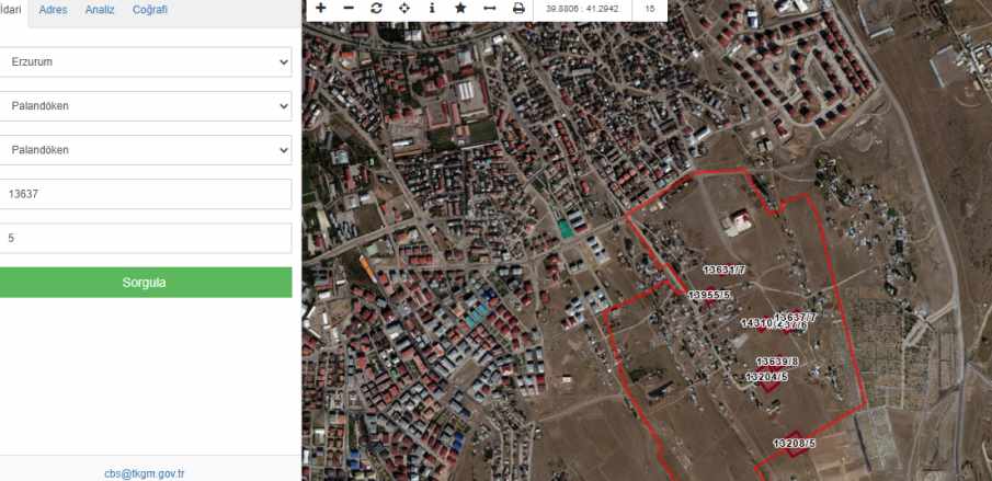 A Gazide Çok Kat imarlı Satılık Arsa Lar Çınardan ilan No: 5202 Palandöken Abdurrahman Gazi