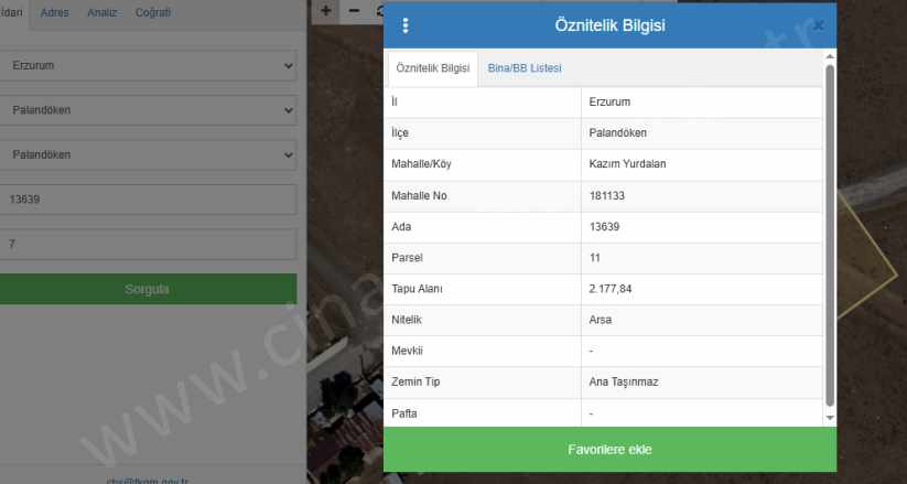 Satılık Arsa Çok Kat imarlı Çınardan ilan No: 5203 Palandöken Abdurrahman Gazi