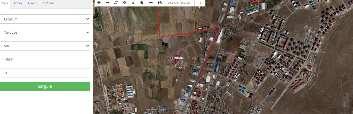 Sanayi Mah. Yakutiye Satılık Arsa | 1.944.000Tl İmarlı  Resim-1