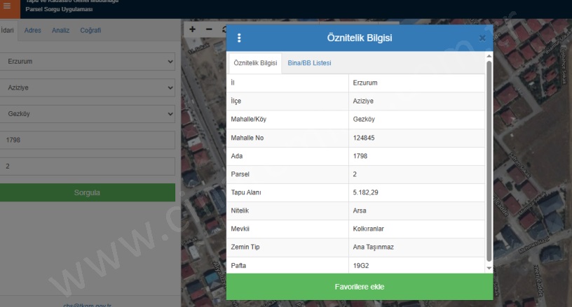 Dadaşkent Aziziye Satılık Arsa | 1Tl İmarlı  Resim-2