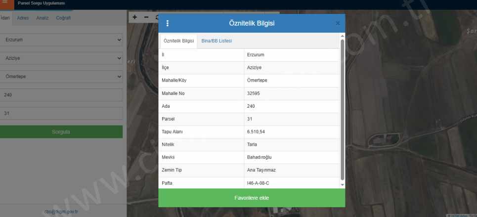 Aziziye Ömertepede Satılık Tarla Yola Sıfır Alt Yapısı Hazır Çınardan ilan No: 5354 Dadaşkent