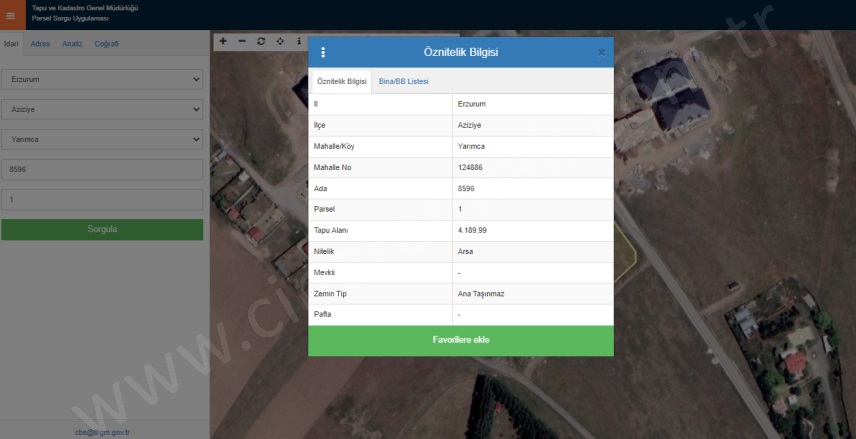Dadaşkent Aziziye Satılık Arsa | 69.118.000Tl İmarlı  Resim-1