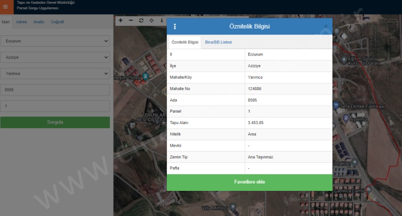 Dadaşkent Aziziye Satılık Arsa | 56.974.000Tl İmarlı  Resim-1