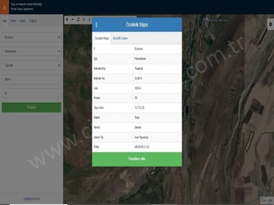 Toparlakta Satılık Tarla Çınardan İlan No: 3885 Palandöken Köyler