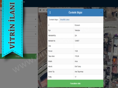 Şükrüpaşada 3 Kat İmarlı Yola Yakın Satılık Arsa Çınardan İlan No: 4489 Yakutiye
