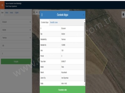 Dadaşkentte Yatırımlık 8669 M² İmar Sınırında Ve Yola Yakın Çınardan İlan No: 4919 Satılık Tarla Aziziye