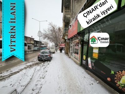 Yoncalıkta Ana Cadde Üzerinde Kiralık Dükkan İşyeri Çınardan İlan No: 5231 Yakutiye Rabia