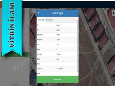 Gez Köyde Konut İmarlı Satılık Arsa Çınardan 3307 Aziziye Dadaşkent