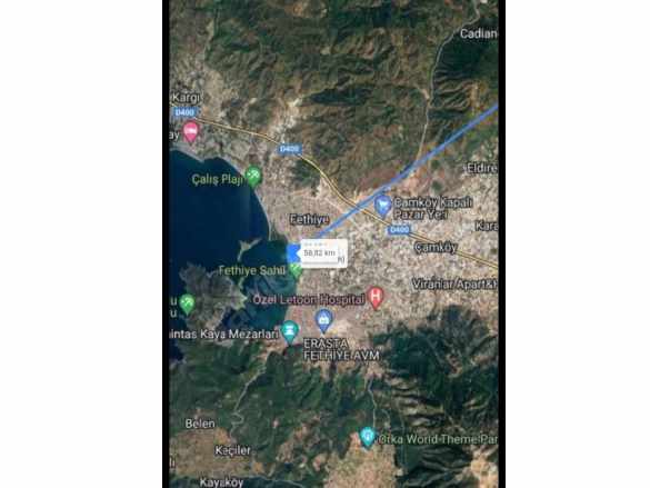 Muğla Fethiyede Satılık Tarla
