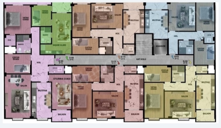 Merkez Bolvadin Satılık Daire |  2+1 Oda | 85M2 2.900.000Tl  Krediye Uygun  | 4. Kat | Kombi | 1 Banyo | 1 Yatak Odası Resim-4