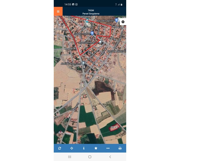 HAMZABEY(GÖLBAŞI)MAHALLESİNDE YOLA CEPHELİ TARLA